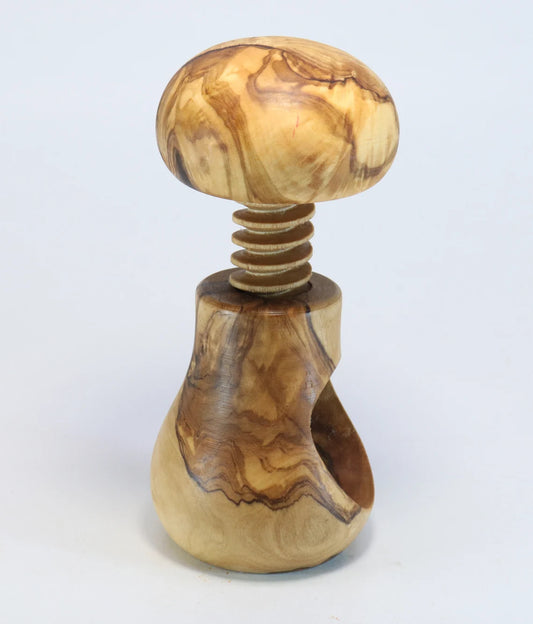 Wooden nutcracker made of Tunisian olive wood