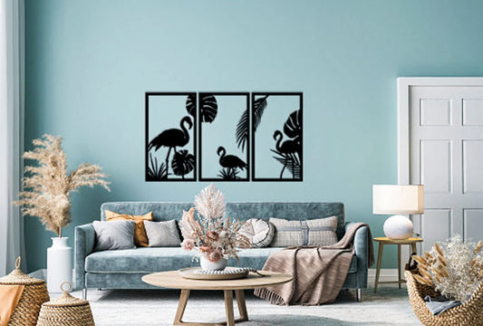 Bring summer into your home with our handmade Flamingo 3D wall decoration