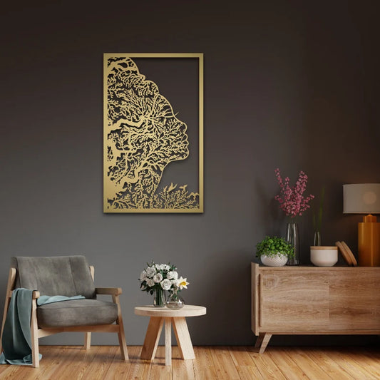 "The perfect addition to your modern interior: Feminine Silhouette Wall Decoration"