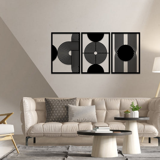 Beautiful abstract art wall decoration with 3D effect!